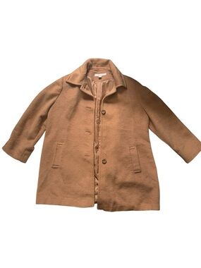 Larry Levine Camel Car Coat Women's Size 18